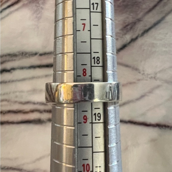 ❤️ Taxco 950 Sterling Silver Peruvian Inlaid Multi-Stone Band Ring Sz 8.5 Unisex - Picture 8 of 11